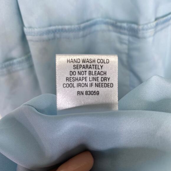 DREW Maggie Floral Wrap Dress Sz L Blue Ruffles Flounce Spring Cottagecore NWT - Picture 11 of 12